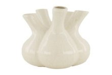 Dijk Natural Collections Vase céramique 17x17x20cm blanc