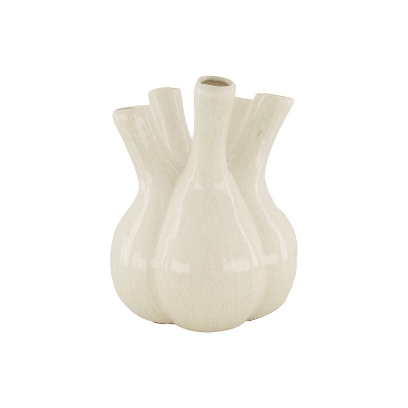 Dijk Natural Collections Vase céramique 17x17x20cm blanc