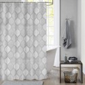 Dutch House Rideau de douche Brest gris 180x200cm 100% polyester