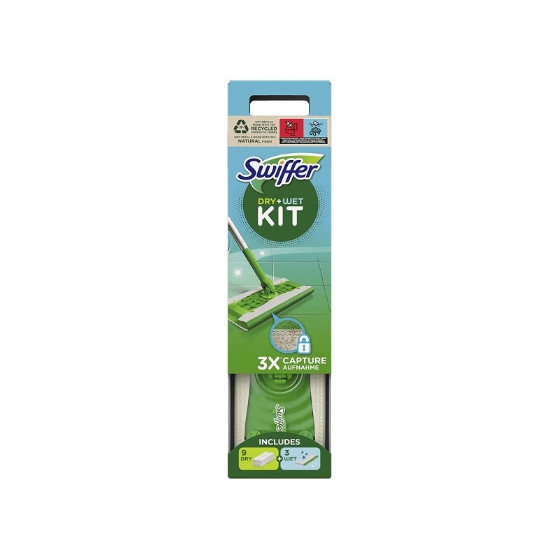 Swiffer Sweeper starterkit met 8 droge en 3 natte doekjes