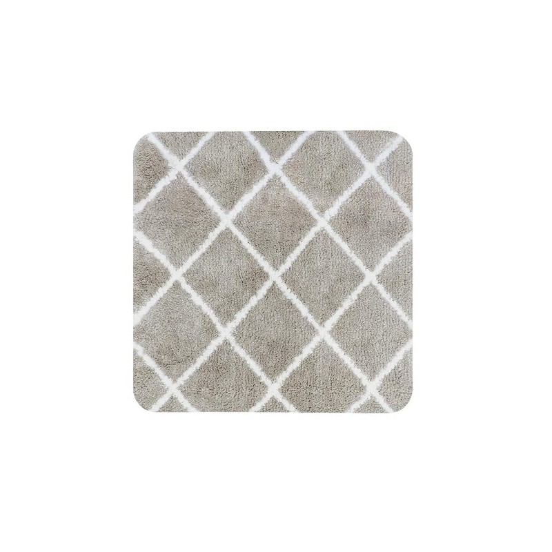 Menton Tapis de toilette pour toilettes suspendues 60x60cm sable