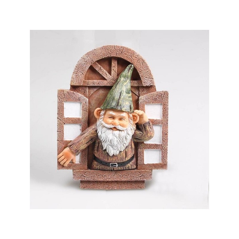 Gnome extérieur porte/fenêtre support mural 20x15cm