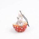 Farmwood Animals Figurine souris en champignon 6x6x8cm