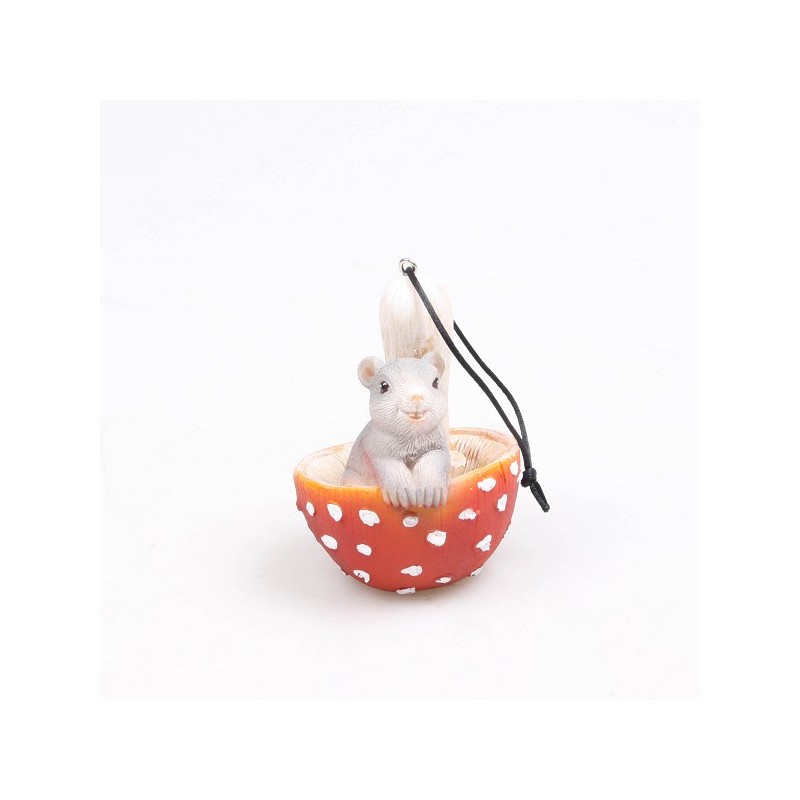 Farmwood Animals Figurine souris en champignon 6x6x8cm