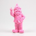 Stoobz Polystone statue nain f*ck you fuchsia 16x12x32cm