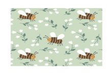 Rouleau de comptoir 50cm Abeilles menthe 150m