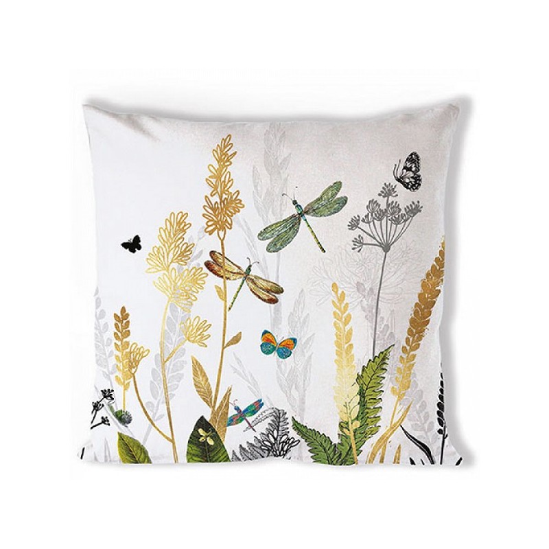 Ambiente Kussenhoes Ornamental Flowers White 40x40cm