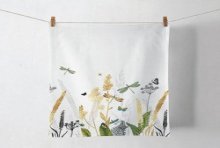 Ambiente Keukendoek Ornamental Flowers White