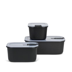 Mepal set boîte de produits frais Easyclip 3 pièces (2x450 + 1000) nordique noir