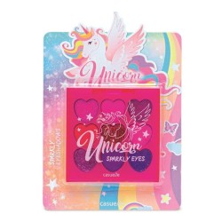 Fard à paupières crème Casualelle Unicorn 9 couleurs sur carte blister