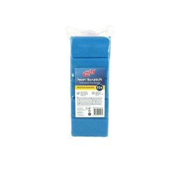 Multy Tampons à récurer anti-rayures avec manche 13x6,5x4,5 cm paquet de 10 bleu