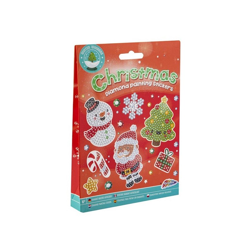 Grafix Kerst Diamond Painting Stickerset 12-delig