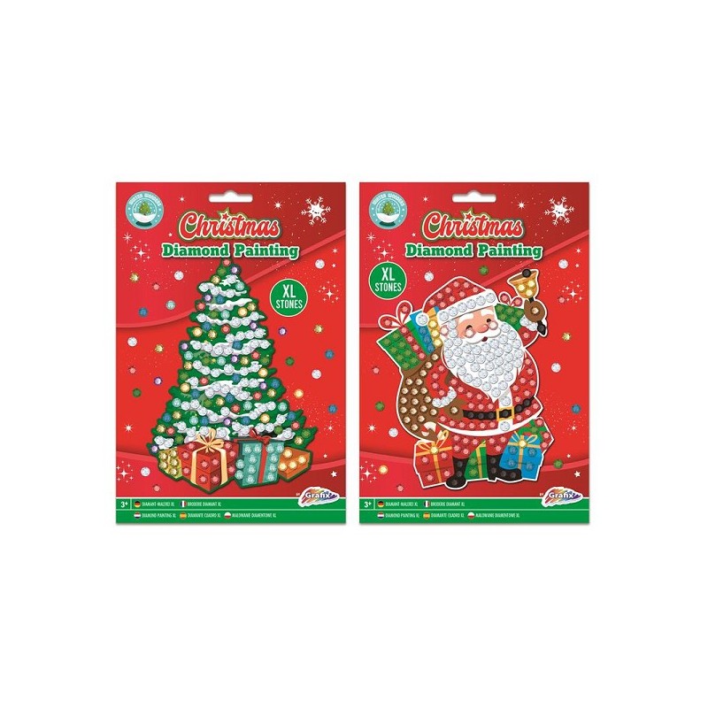 Grafix Kerst XL Diamond Painting A5 formaat