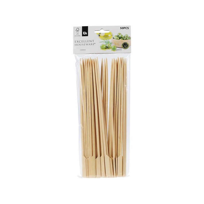 Excellent Houseware Satestokjes bamboe 50-delig 25cm