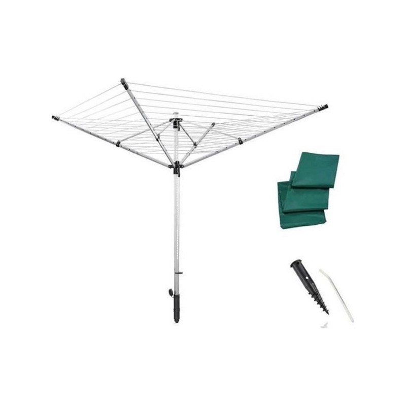 Corde à linge rotative Leifheit Linolift 600 60 m avec housse de protection et manchon inférieur