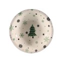 Assiette creuse déco sapin de Noël Ø21cm