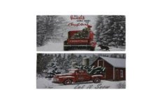Paillasson de Noël voiture 43x73cm