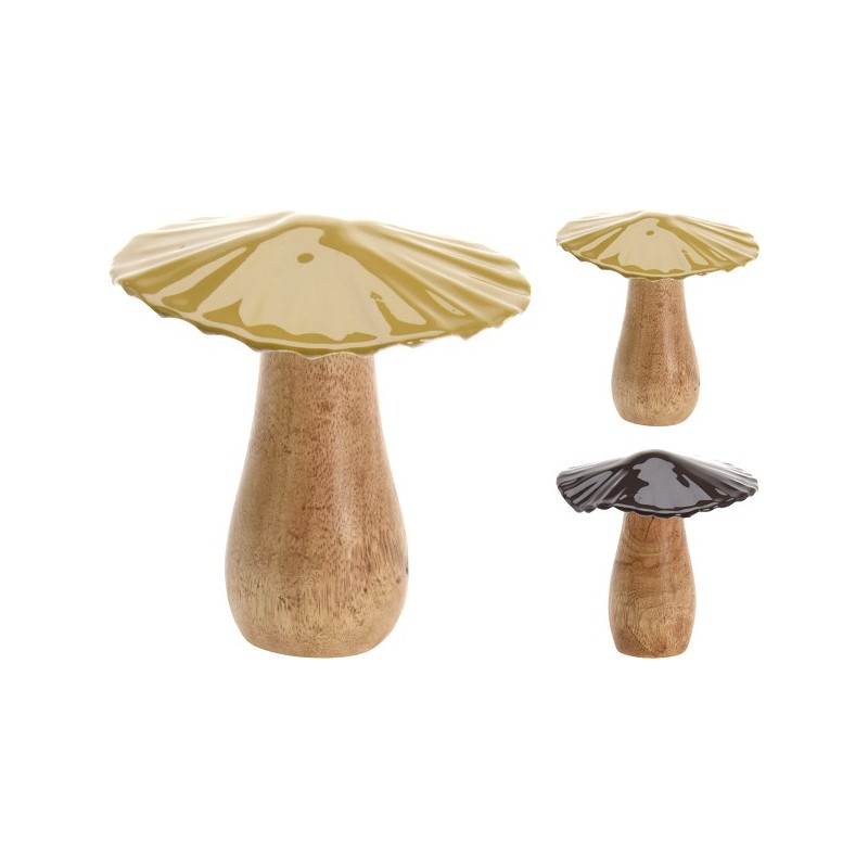 Champignon bois de manguier 11x8cm