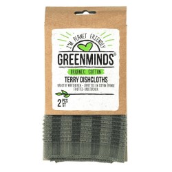 Greenminds Terry torchons lot de 2 pièces en coton biologique