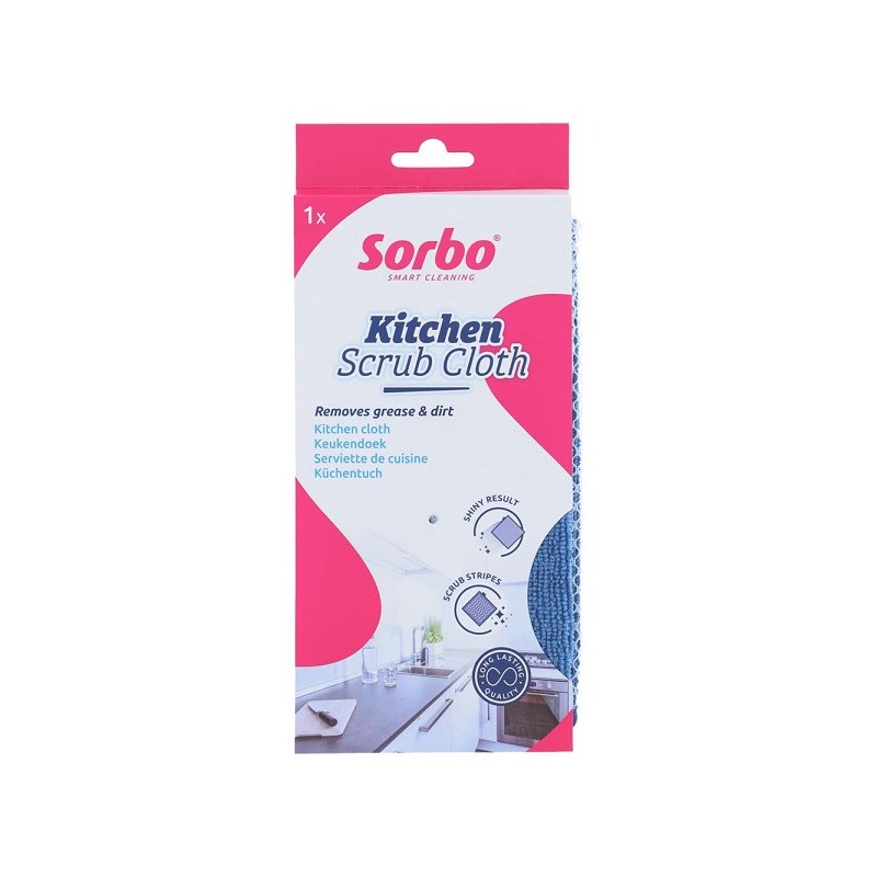 Sorbo Keuken microvezel poetsdoek 32x32cm