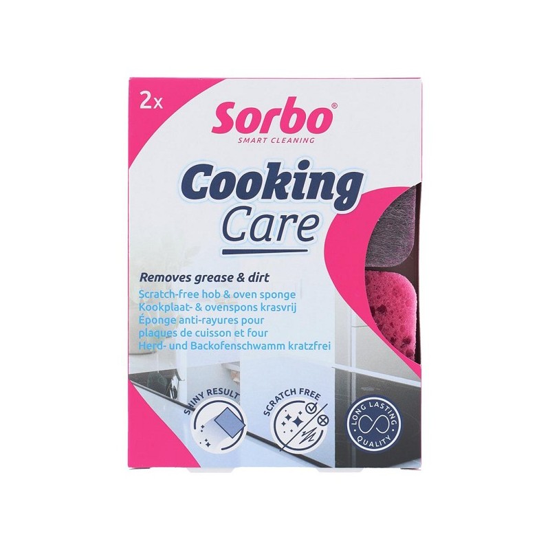 Sorbo Cooking Care éponge de cuisine anti-rayures lot de 2 pièces