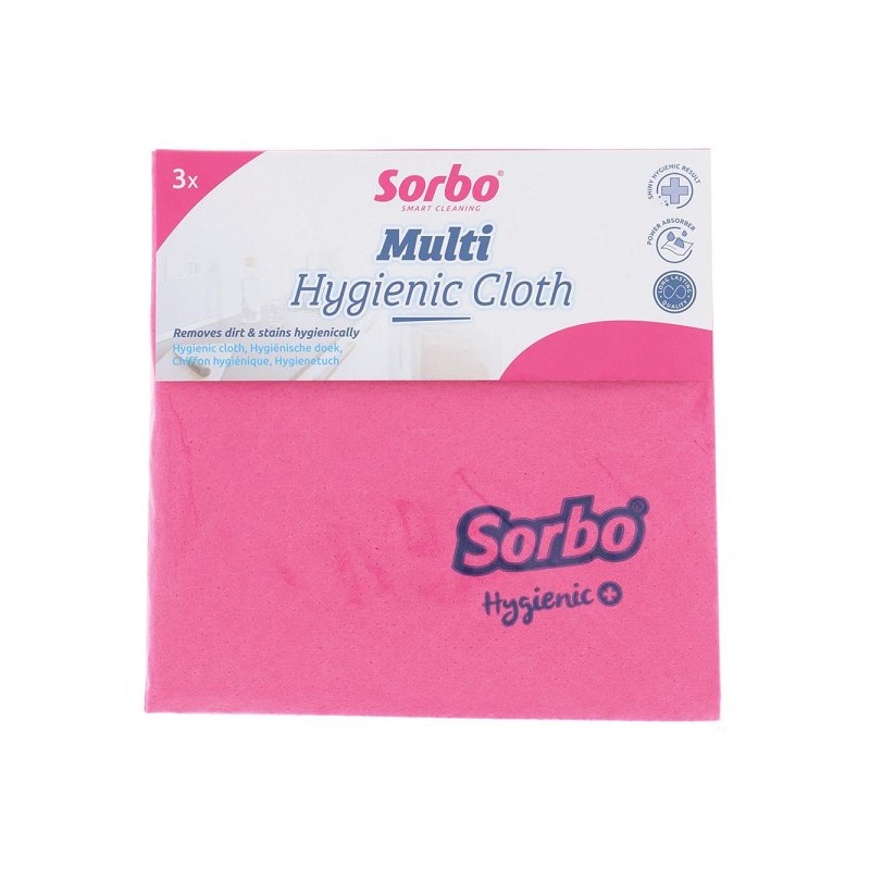 Sorbo Hygienic+ Lingettes ménagères lot de 3 pièces