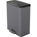 Curver Deco Bin Duo pedaalemmer 26L+26L Cool Grey