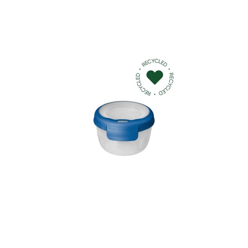 Curver Grand Chef Eco Récipient Alimentaire 0,25 L Rond Transparent/Bleu Foncé