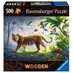 Ravensburger Tijger in de jungle houten puzzel 500 stukjes