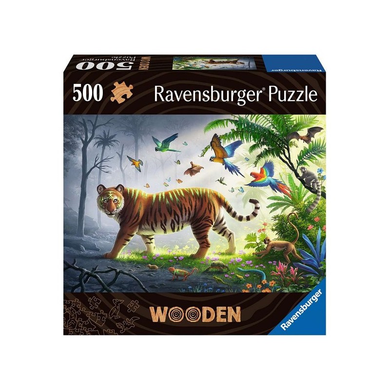 Ravensburger Tigre dans la jungle puzzle en bois 500 pièces