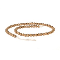 HBX natural living Deco collier de perles L100cm or