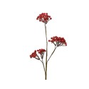 Decoris Branche artificielle Branche de baies en mousse H50cm rouge