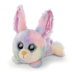 NICI Glubschis peluche lapin couché Rainbow Candy 15cm