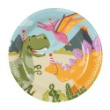 Assiettes en carton Dino party set de 10 pièces Ø23cm