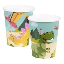 Gobelets en papier Dino party set 10 pièces 21cl