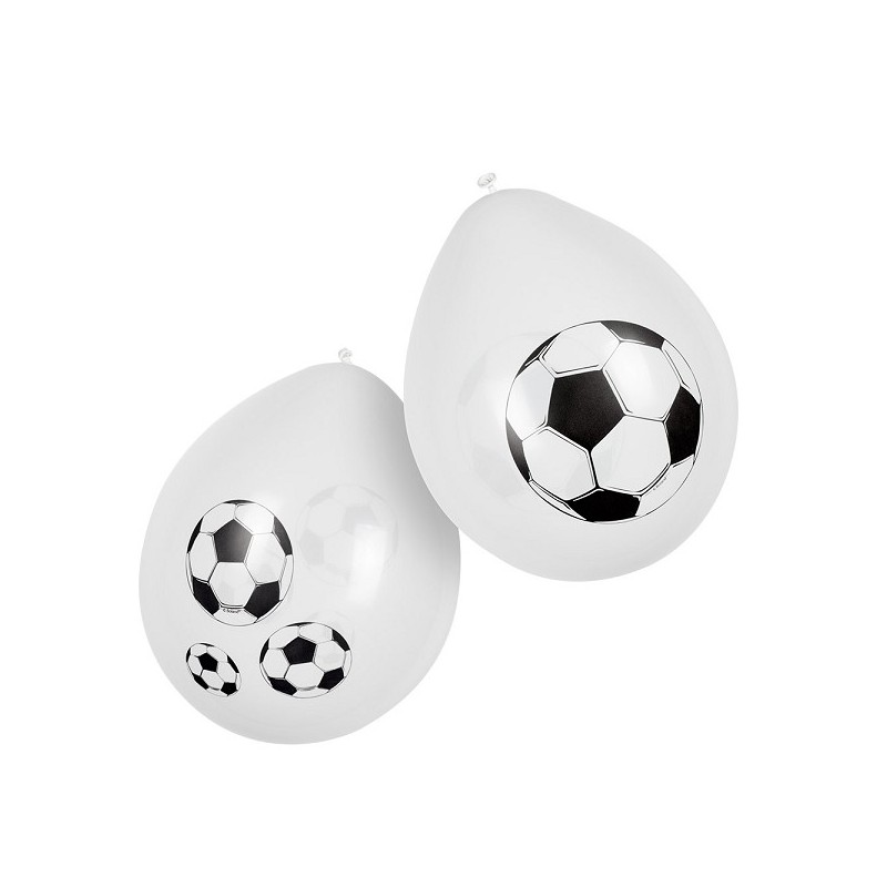 Ballons Football en latex double face lot de 6 pièces Ø25cm