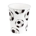 Gobelets en papier Football set de 10 pièces 21cl