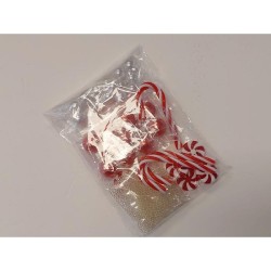 HBX natural living Deco Waterpearls Candy sachet de 120gr rouge/blanc