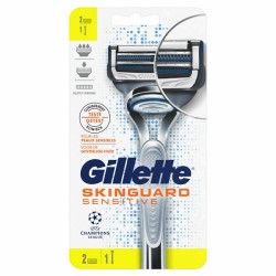 Gillette Skinguard Houder + 2 Scheermesjes Sensitive