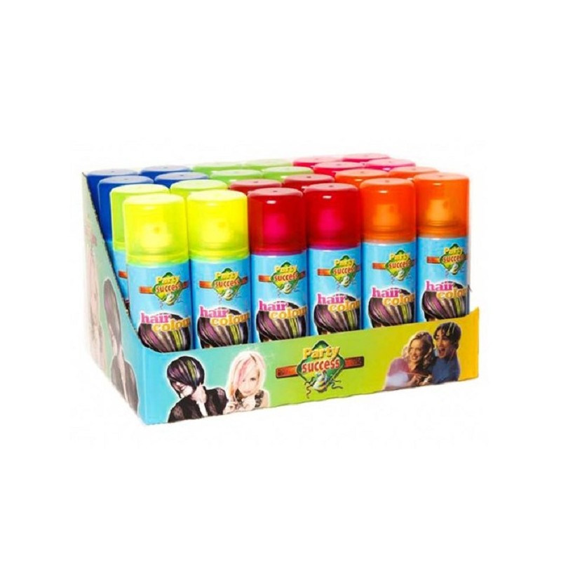 Laque pour cheveux au fluor disponible en 6 couleurs fluorées différentes 125 ml