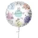 Ballon aluminium fleurs Guérissez bientôt Ø45cm