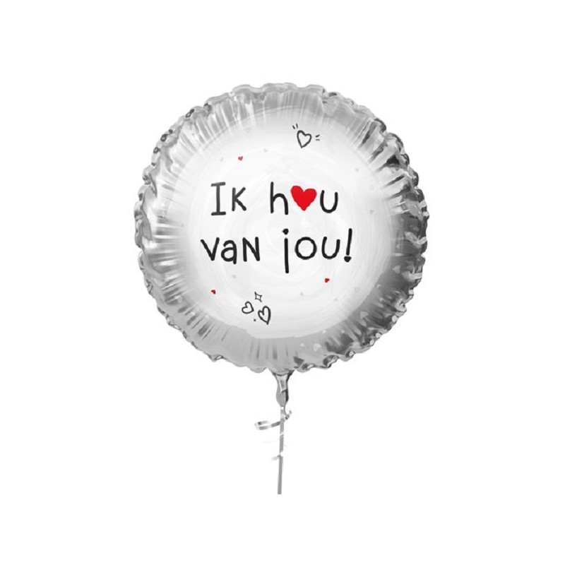 Folieballon "Ik hou van jou" Ø45cm