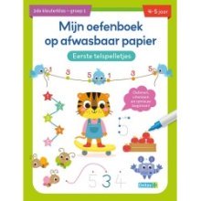 Deltas Mijn oefenboek op afwasbaar papier Eerste telspelletjes (4-5 j.)