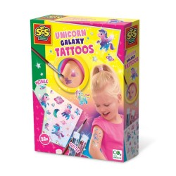 Ses Tatouages de galaxie licorne Kit de tatouage pour enfants