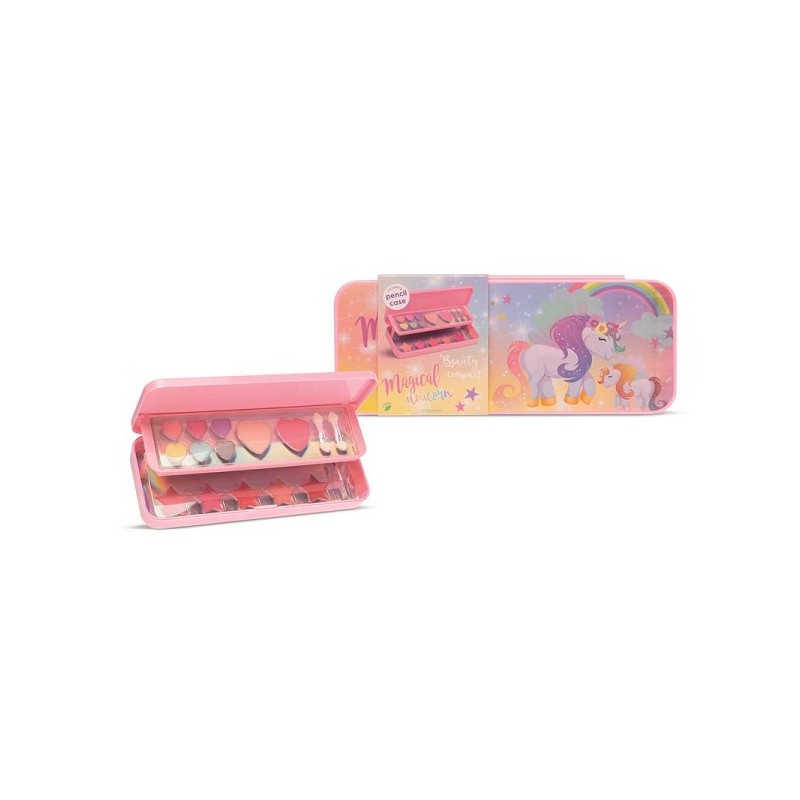 Set de maquillage licorne rose 20x3x8 cm