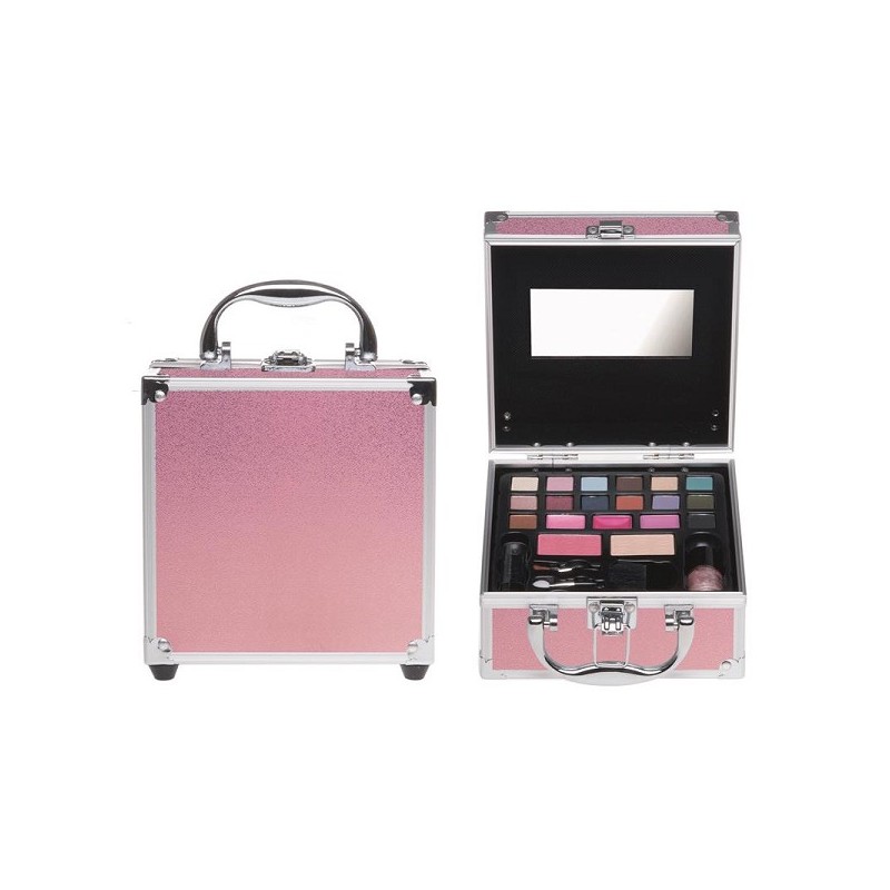 Casuelle cosmetica koffer roze 17 x 17.5 x 8.5 cm