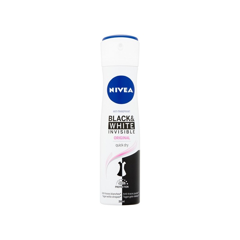 Nivea Deospray 150 ml Invisible Noir & Blanc Transparent