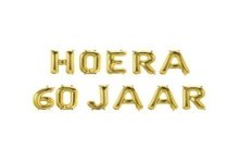 Paperdreams Folie ballon letterslinger - Hoera 60 jaar