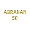 Paperdreams Guirlande de lettres en ballons aluminium - Abraham 50