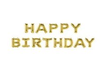 Paperdreams Folie ballon letterslinger - Happy birthday